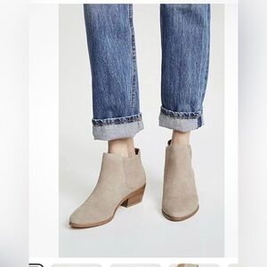 Joie Barlow Tan Suede Ankle Booties sz8.5